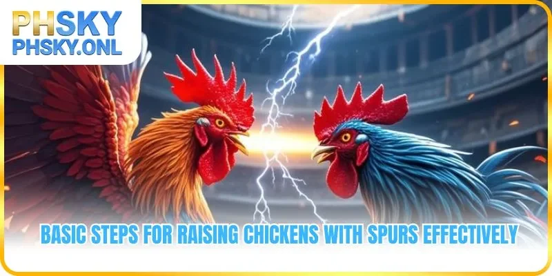 Basic steps for raising chickens with spurs effectively