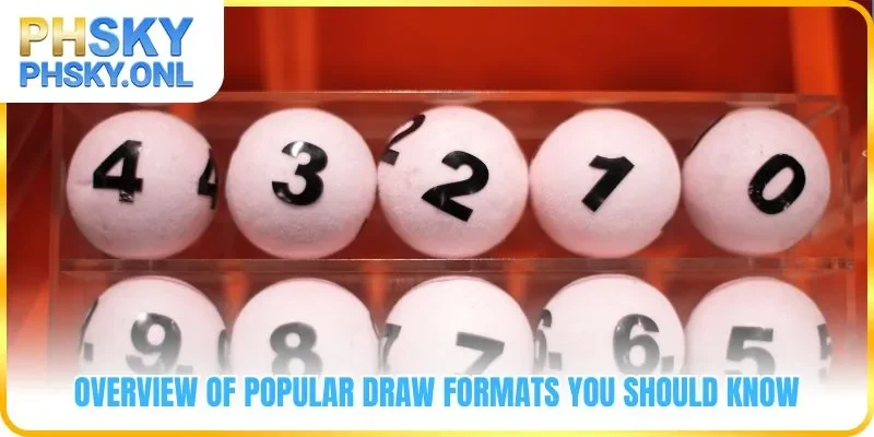 Overview of popular draw formats you should know